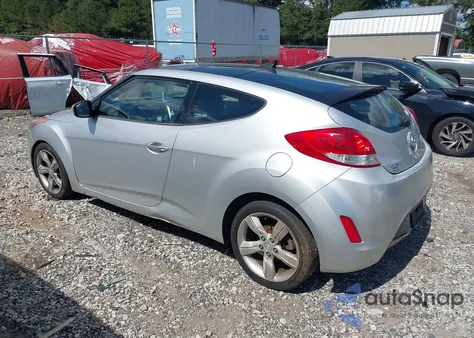 2012 Hyundai Veloster Base W/Black из США, поврежденный, VIN KMHTC6AD2CU061478